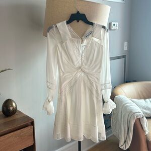 Self-Portrait white mini dress